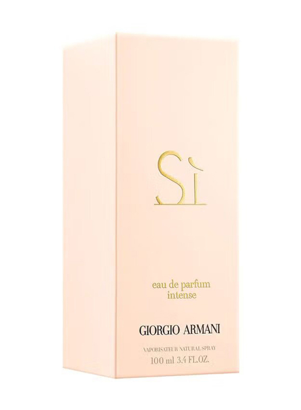 Giorgio Armani 2-Piece Si Intense Gift Set for Women, 100ml EDP, Hand Bag