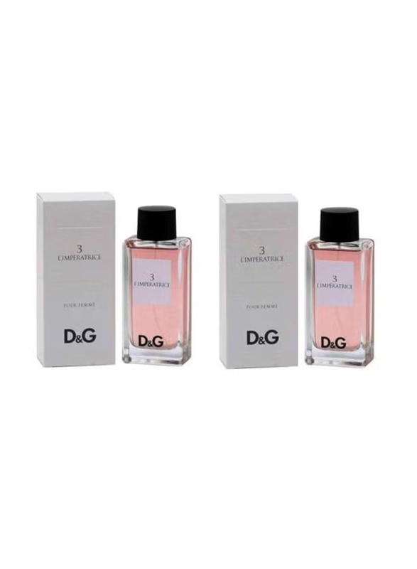 Dolce & Gabbana 2-Piece 3 L'Imperatrice Perfume Set for Women, 100ml EDT