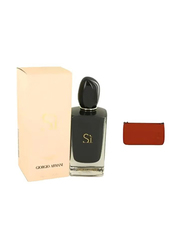 Giorgio Armani 2-Piece Si Intense Gift Set for Women, 100ml EDP, Hand Bag