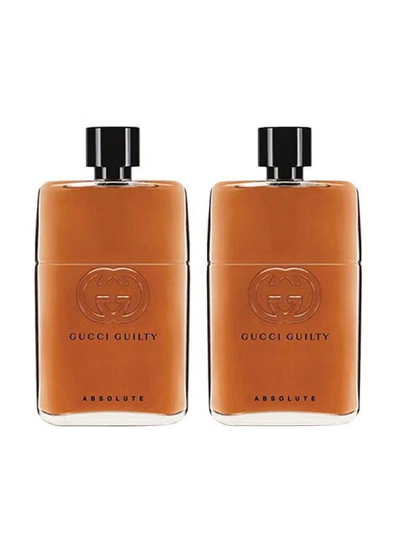 Gucci 2-Piece Guilty Absolute Perfume Set for Men, 90ml EDP