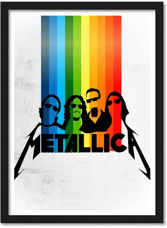 

Home Trove Metallica Band Poster Frame Acrylic Glass for Room & Office (10 Inch X 13 Inch, Framed) Multi color