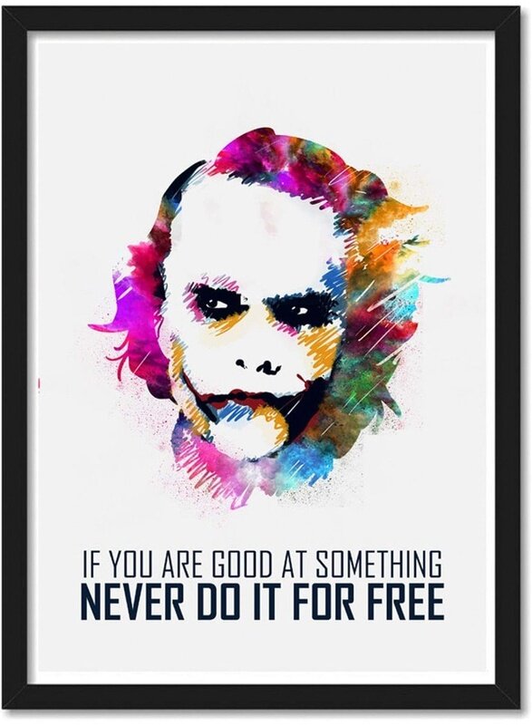 

Home Trove Joker Quote Framed Poster for Room and Office
