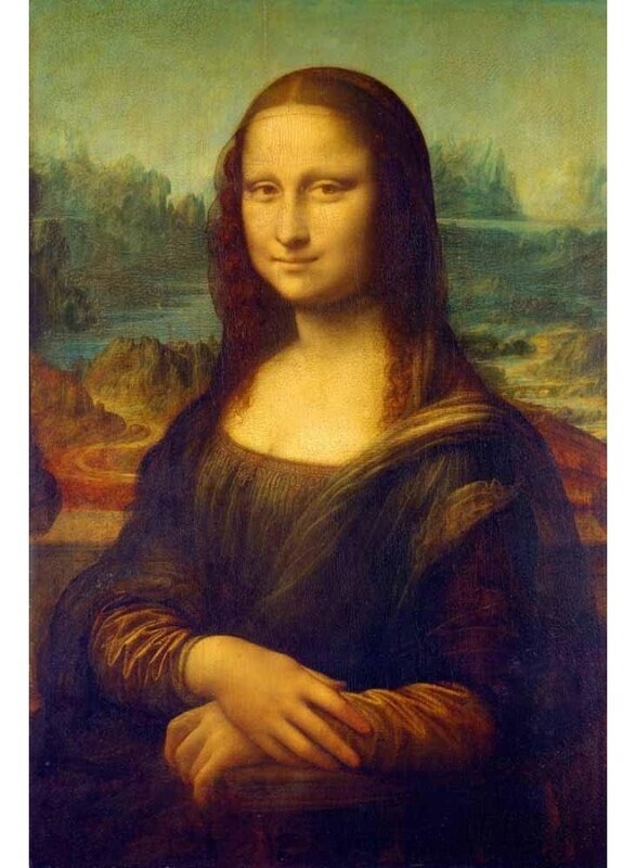 

Home Trove Monalisa Painting Poster Waterproof Vinyl Sticker for Home Decor