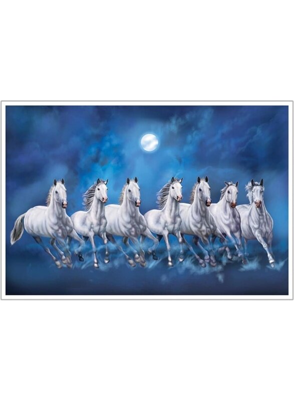 

Home Trove Masstone Lucky Seven Running Horses Vastu Painting , Seven Running Horses Painting (12x18 Inch) , Seven Horses Vastu Poster , Wall Posters