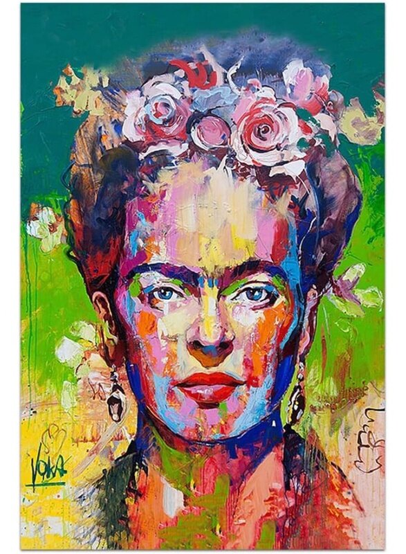 

Home Trove Frida Kahlo Canvas Prints Wall Art, Unframed, Frida Kahlo Picture Portrait Poster for Bathroom Living Room Bedroom Kitchen Wall Decoration