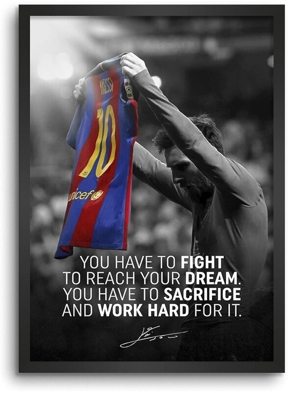

Home Trove Lionel Messi Barcelona Wall Decoration Art Framed Poster
