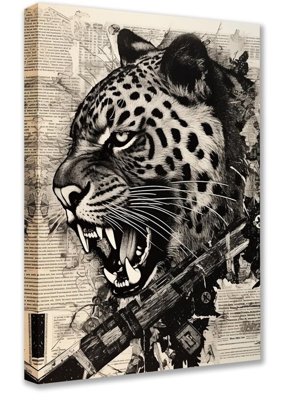 

Home Trove Leopard Canvas Wall Art for Living Room Decor