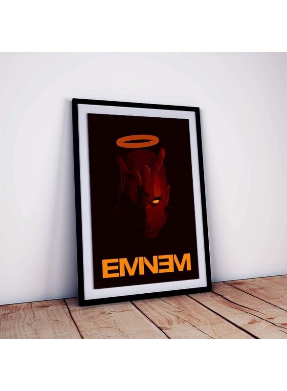 

Home Trove Rap God Eminem Poster With Frame For Room and Home Decor HD Print Quality (Multicolor, 12 X 18 inch, Framed)