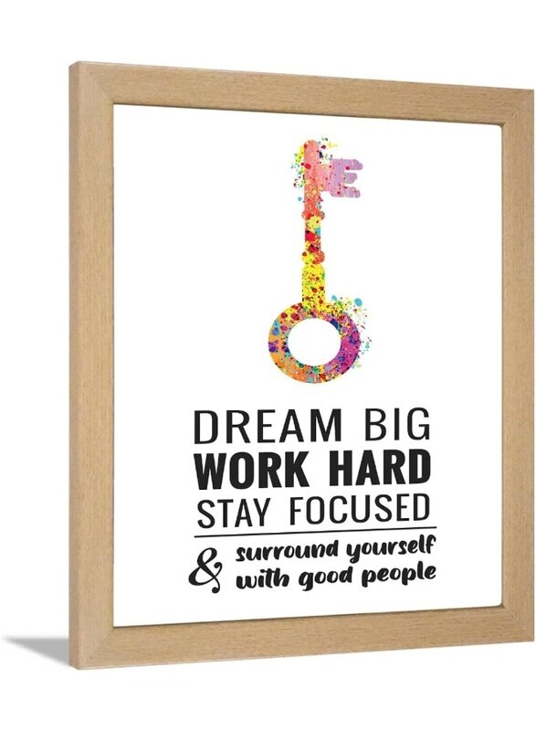 

Home Trove DREAM BIG WORK HARD STAY FOCUSED frames for wall - motivational quotes frames - poster with frame - Quotes wall frames - Student, Office -