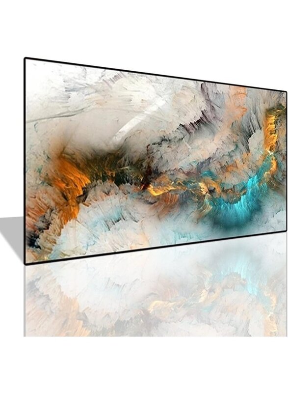 

Home Trove Abstract Orange and Teal Grey Wall Painting HD Print Poster Canvas for home decor living and bedroom Wall hanging big size- 60x120cm with F