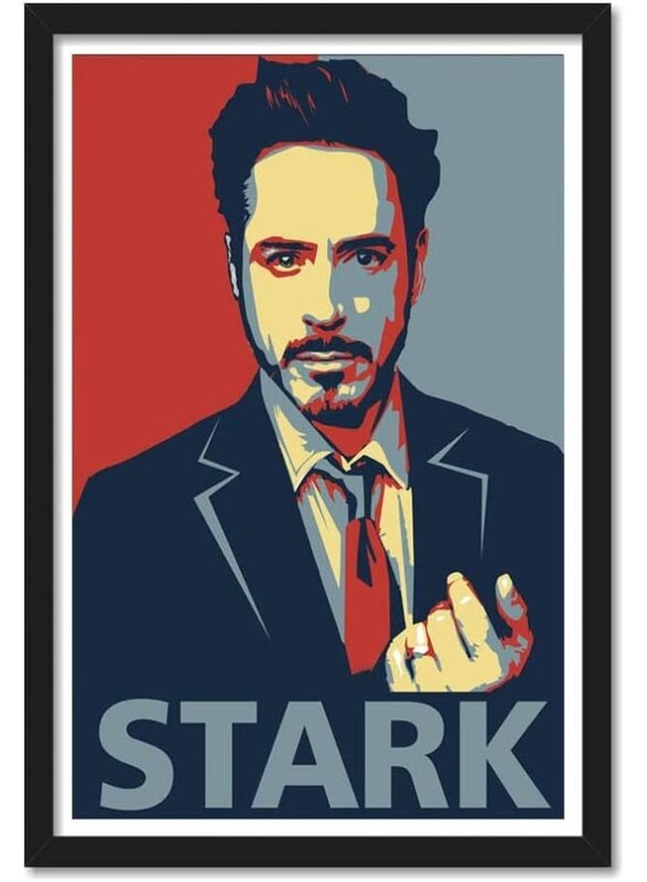 

Home Trove Tony Stark Framed Poster for Room and Office (Multicolour, 10 X 13 inch)