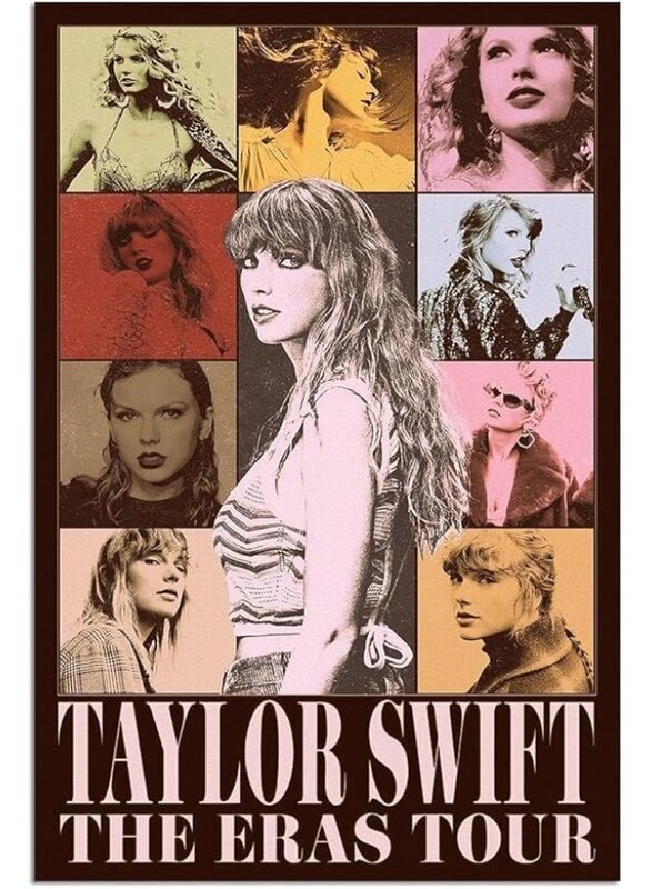 

Home Trove Vintage Taylor Midnights Poster Swift Album Cover Music Poster Pop Singer The Ears Tour Canvas Wall Art Aesthetic for Teen and Girl Bedroom