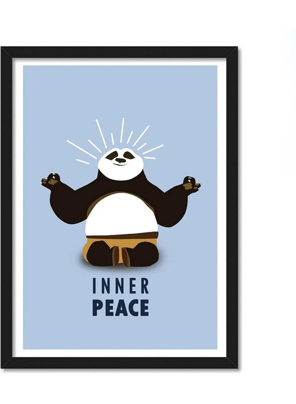 

Home Trove Glass Panda Animals Printed Framed Poster (Multicolour, 10x13inch) Home wall Decoration Bedroom Living Gift Painting sticker wallpaper Boys