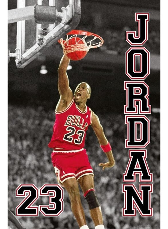 

Home Trove Close Up Michael Jordan NBA Poster 23 Slam Dunk