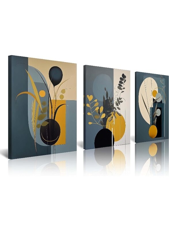 

Home Trove Wind Abstract Wall Art Minimalist Geometric Wall Decor Leaves Wall Art Leaf Eucalyptus Mid Century Modern Prints Bohemian Posters for Livin