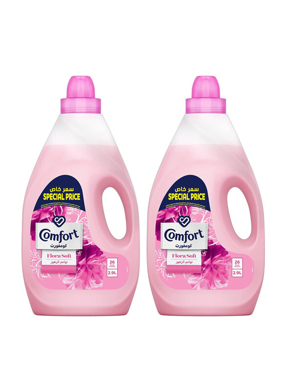 

Comfort Flora Soft Fabric Softener, 2 x 2.9L