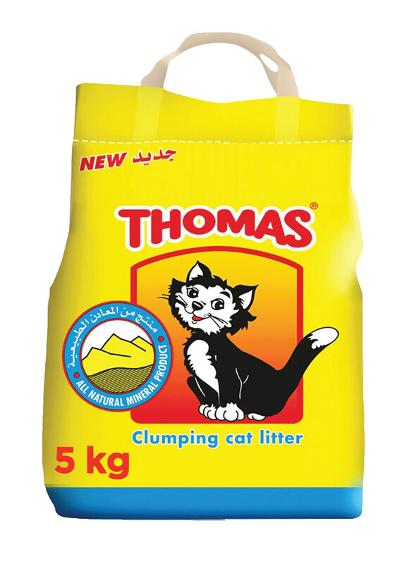 

Thomas Natural Minerals Litter Sand Cat Litter, 5kg, Yellow