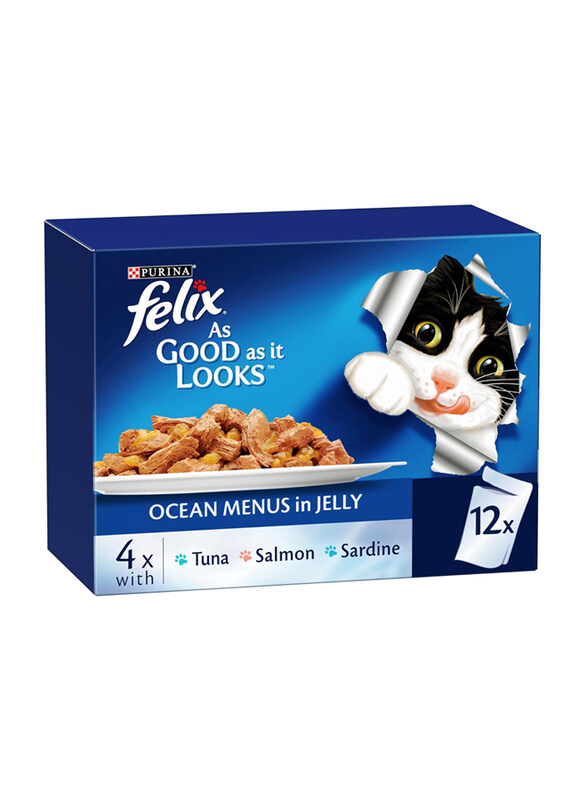 

Felix as Good as It Look Doubly Delicious Ocean Menu Cat Wet Food, 85g