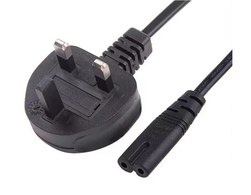 Multipurpose 2 pin power adapter cable with UK Plug