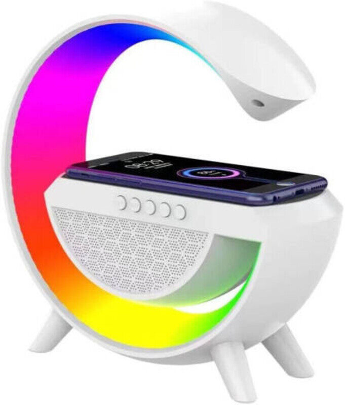 

Other Brand BT2301 Bluetooth LED Wireless Charging Speaker, Bluetooth Connectivity, LED Lighting, Wireless Charging, High-Quality Sound, Easy Integration, Space O