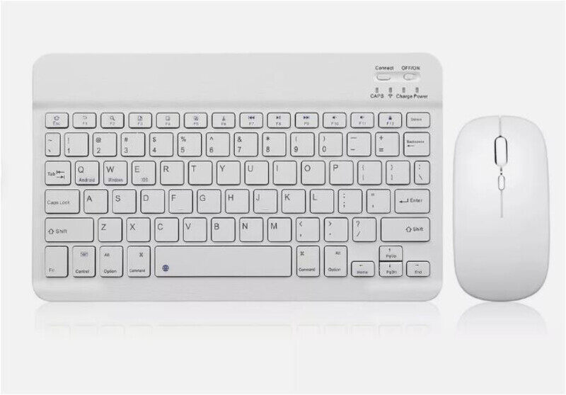 

Generic Compact and Aesthetic Keyboard and Mouse Kit Wireless/Bluetooth