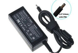 Replacement Laptop Charger 19.5V 3.34A for Dell Inspiron, Latitude, Vostro with 1.8m AC Power Adapter (Pin 4.5mm by 3mm)