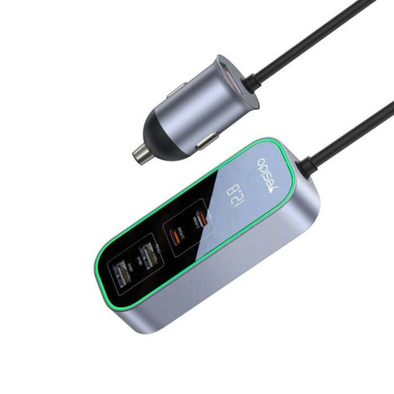 

Yesido Y53 97 Watt Fast Car Charger 1.5 Meters