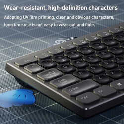 Yesido KB19 2.4G Mixed Color Wireless Keyboard Mouse Set(Grey Arabic Version)