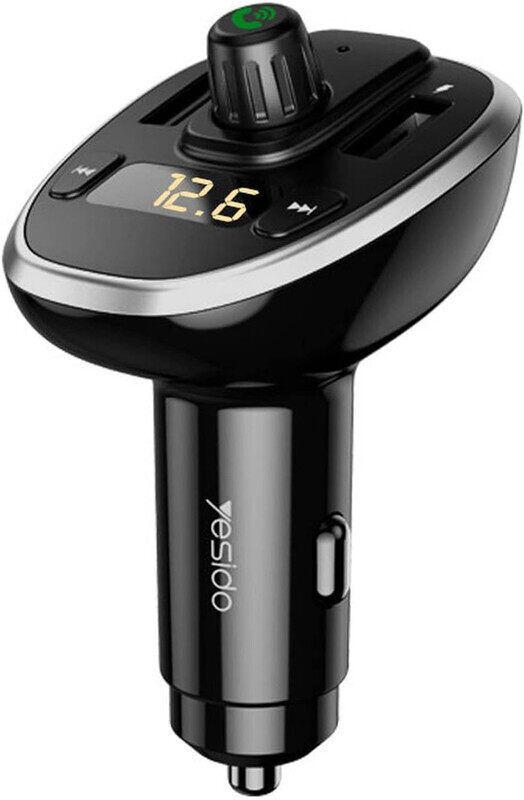 

Yesido Y39 FM Transmitter Car Charger, 3A Dual USB Ports, U-Disk TF Card