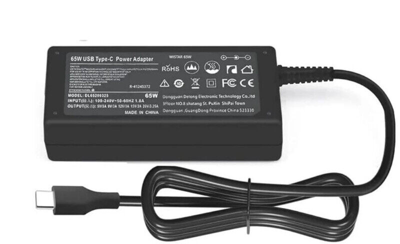 Replacement Type C Laptop Charger, 65W 45W AC Power Adapter, Compatible With Laptops With USB Type C Charging Input, Lenovo, HP, Dell, Samsung, Acer And More  USB C Laptop Charger