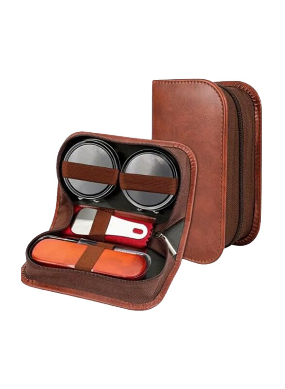 

Generic Shoe Polish & Care Kit, Brown