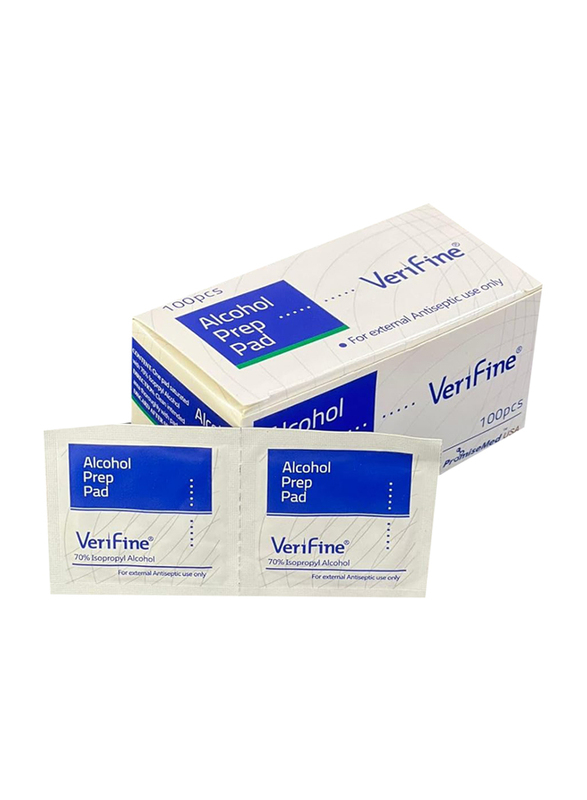 

Verifine Alcohol Swab Pad/Wipes Sterile, 100 Pieces