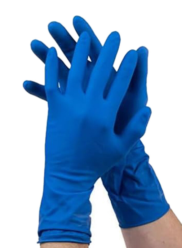 

Generic Disposable 14 Mil Latex Gloves, 30cm, 100 Pieces, Blue