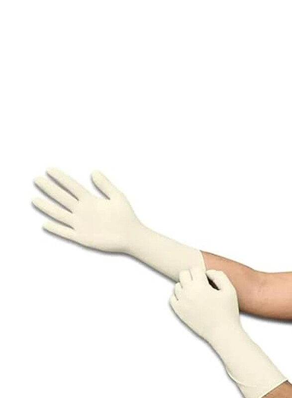 

Generic Extra Thick Disposable Latex Gloves, Medium, 25 Pairs, White