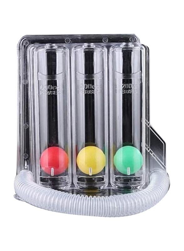 

Generic 3-Ball Spirometer for Deep Breathing Exercises Lung Recovery Aid, 1 Piece