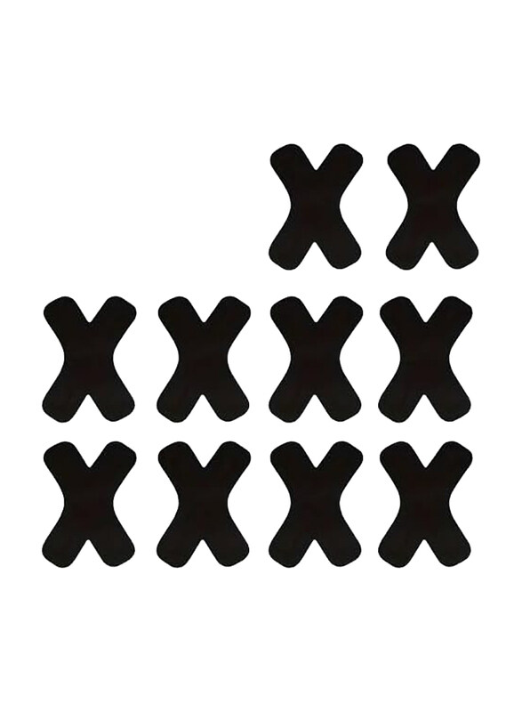 

Generic X-Shaped Muscle Sports Bandages, 10 Pieces, Black