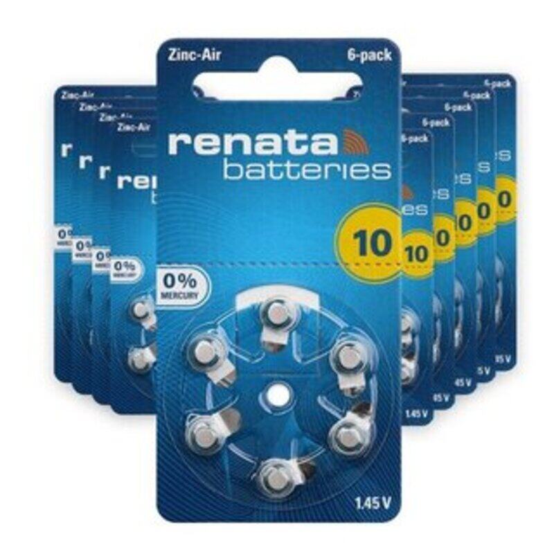 

Duracell Renata Hearing Aid Batteries - Size 10 (Pack of 60)