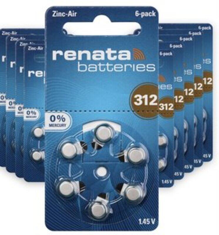 

Duracell Renata Hearing Aid Batteries - Size 312 (Pack of 60)