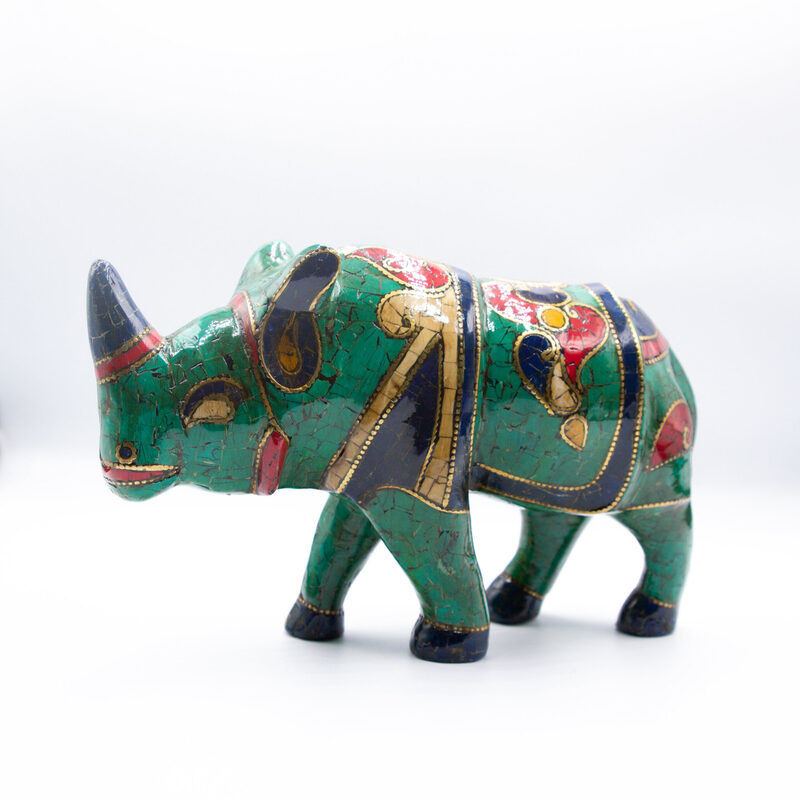 Stone Rhino Handmade Antique, Green