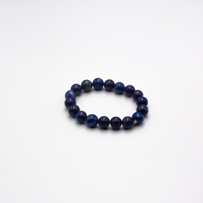 

Generic 10mm Natural Lapis Lazuli Crystal Bracelet for Women, Blue