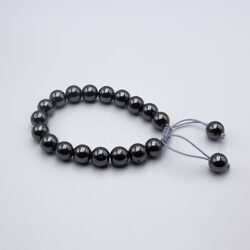 10mm Natural Hematite Crystal Bracelet for Women, Black