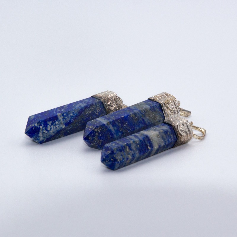 Himalayan Natural Lapis Lazuli Crystal Pendant - Gemstone for Men & Women