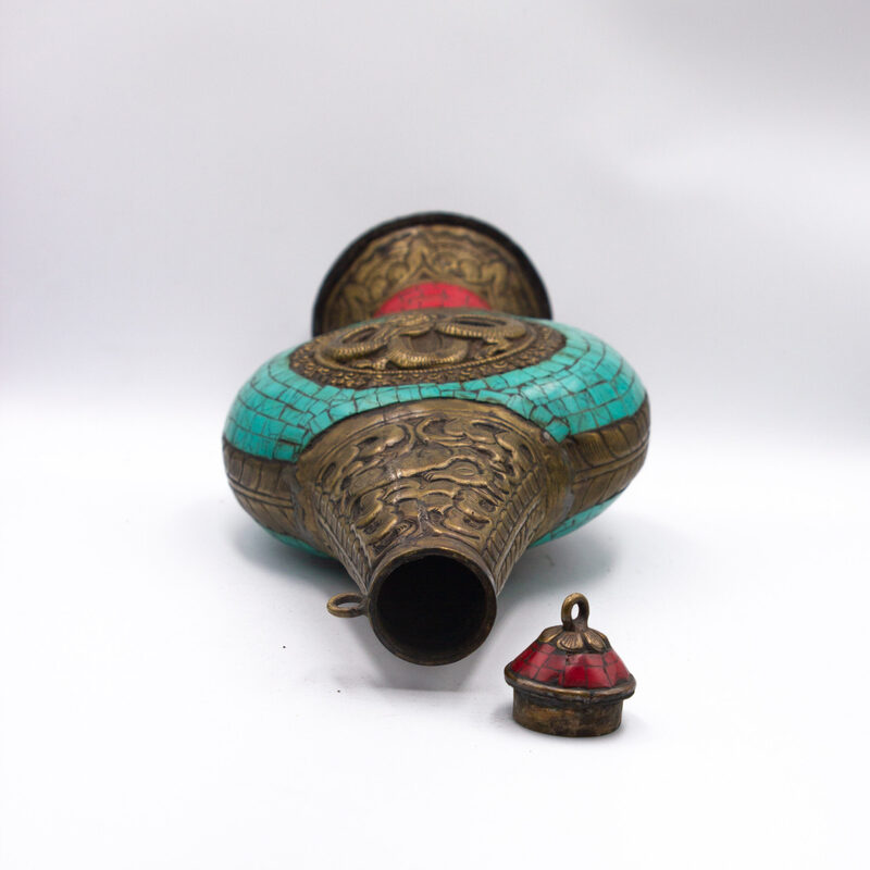 Exquisite Stone Bottle Pot, Multicolour