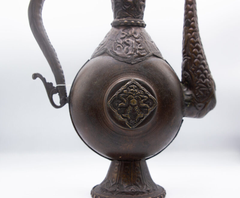 Exquisite Antique Middle Eastern Arabic Tea Pot, Copper