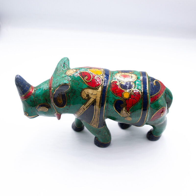 Stone Rhino Handmade Antique, Green