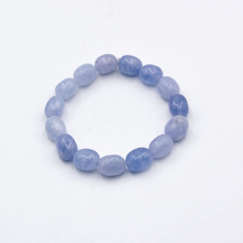 Natural Aquamarine Crystals Bracelet: Elegance and Serenity for Women, Sky Blue