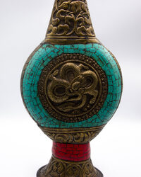 Exquisite Stone Bottle Pot, Multicolour