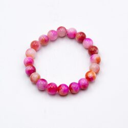 10mm Amazing Natural Persian Jade Crystal Bracelets for Women, Pink