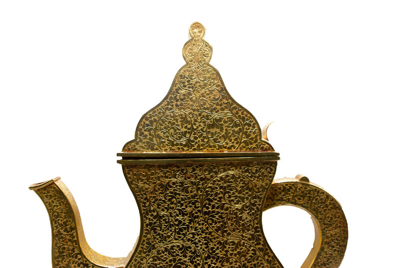 Exquisite Extravaganza Teapot with Intricate Detailing, Gold