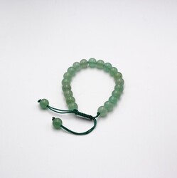 8mm Natural Green Aventurine Crystal Bracelet with Threads for Women, Green